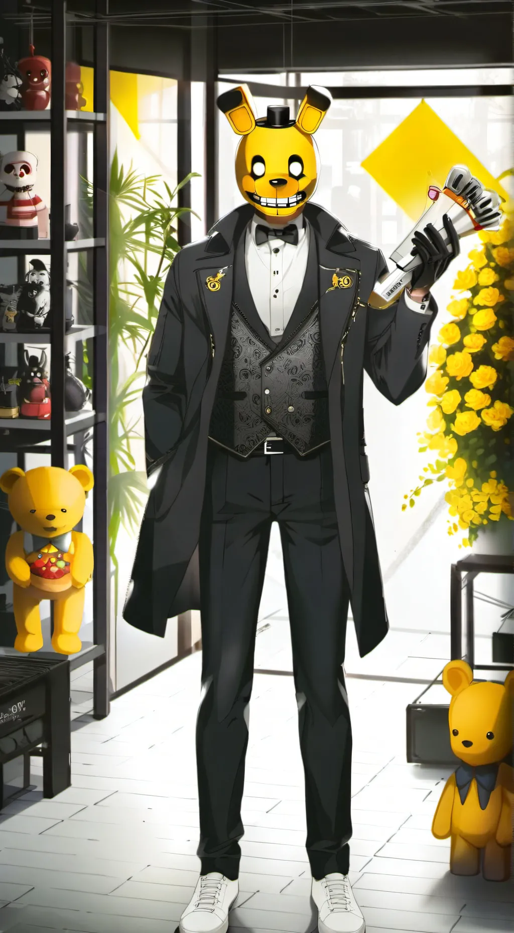 ai character: SpringTrap background