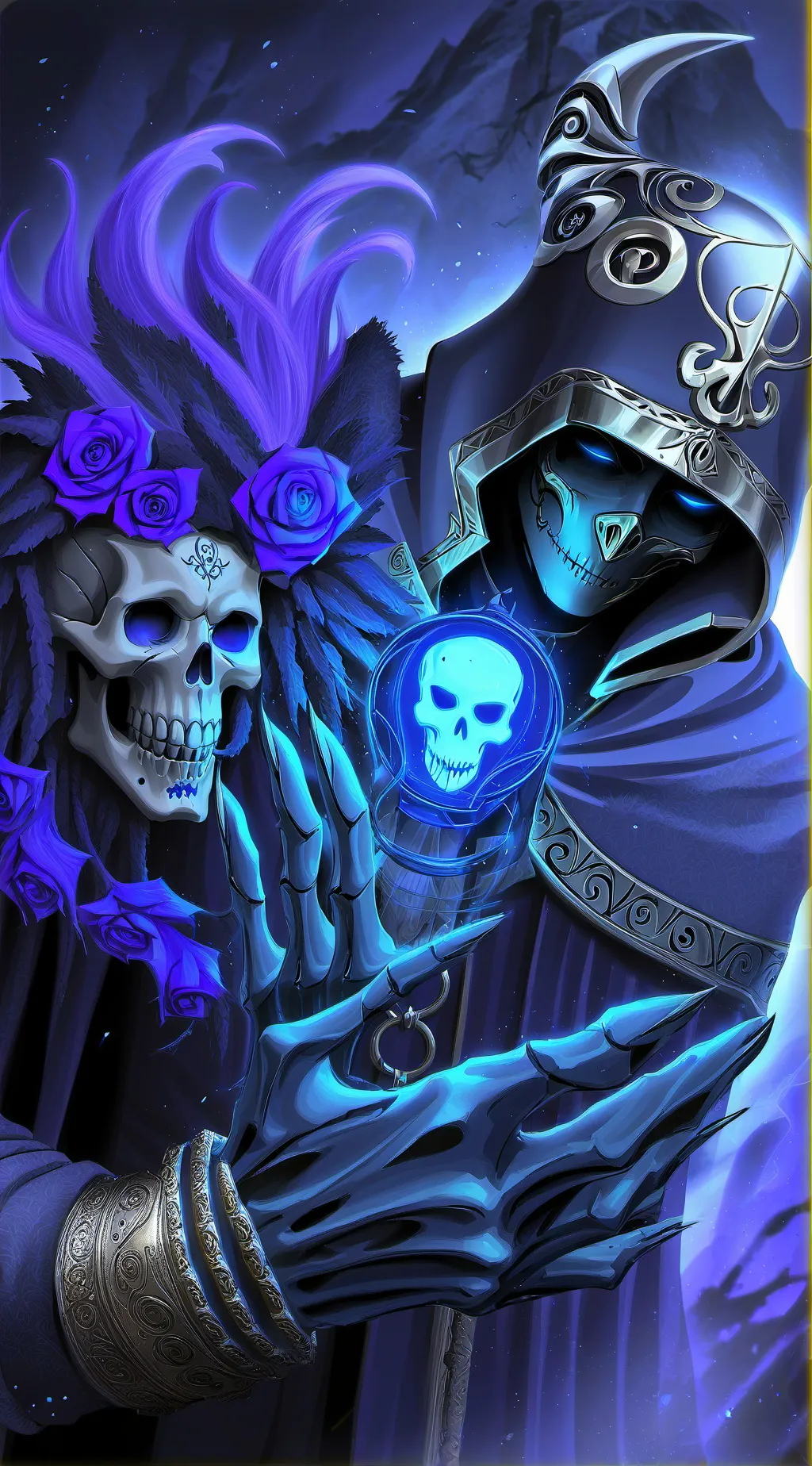 ai character: La parca background