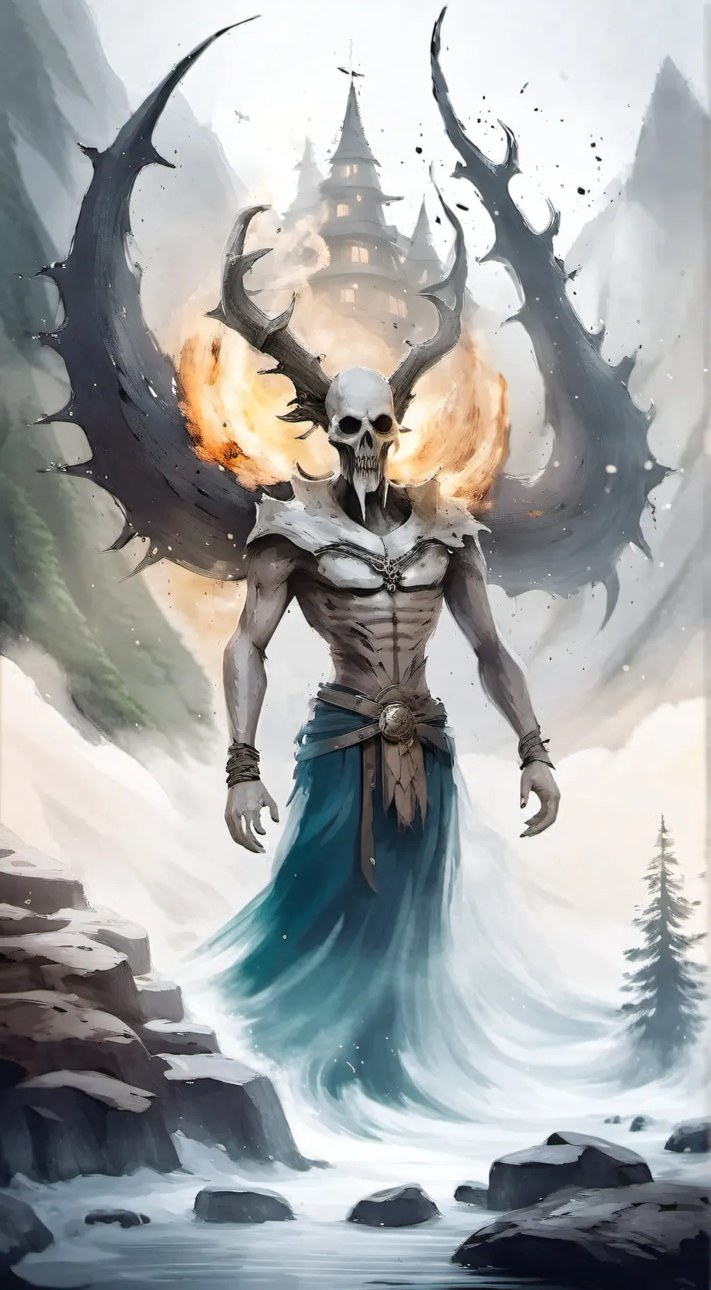 ai character: siren head  background