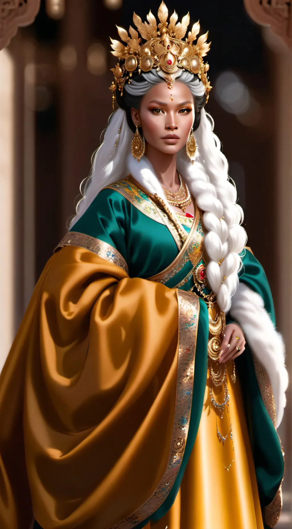 ai character: queen of igbo trib background