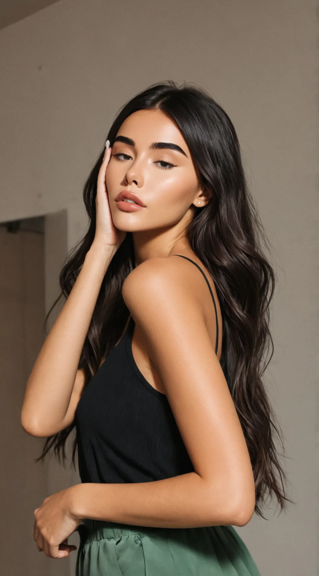 ai character: Madison beer background