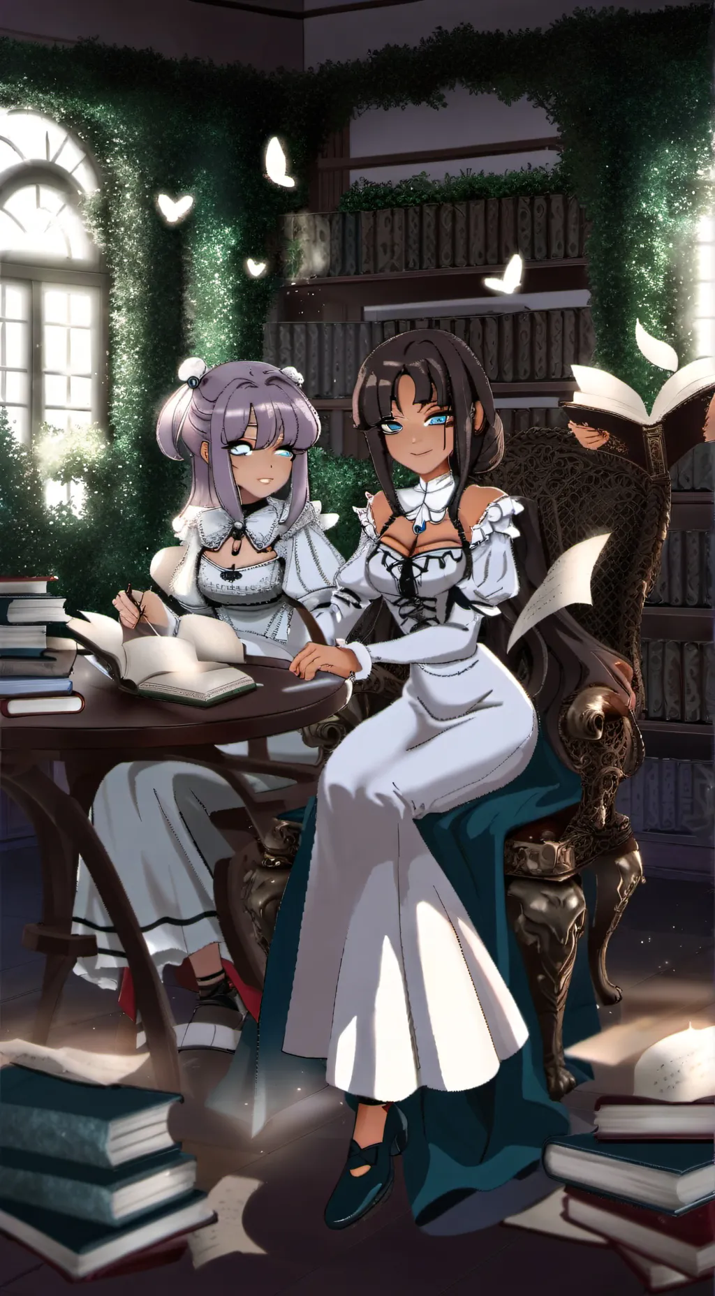 ai character: lia y layla background