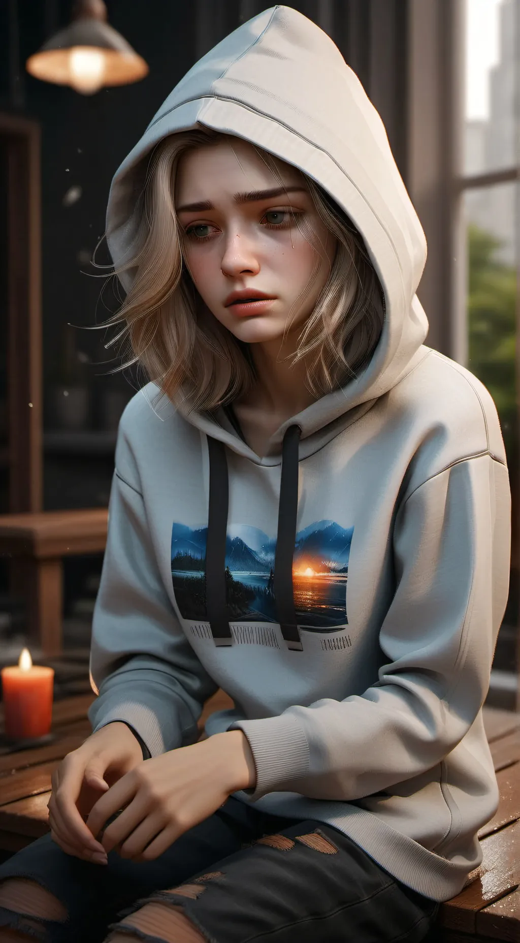 ai character: depressed y/n background