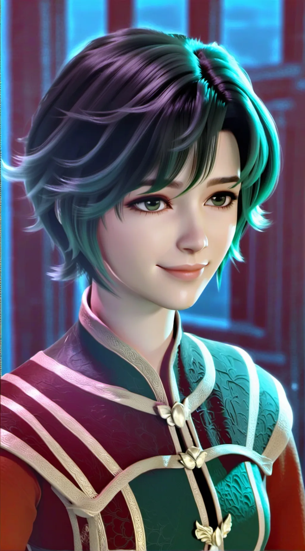 ai character: Luna background