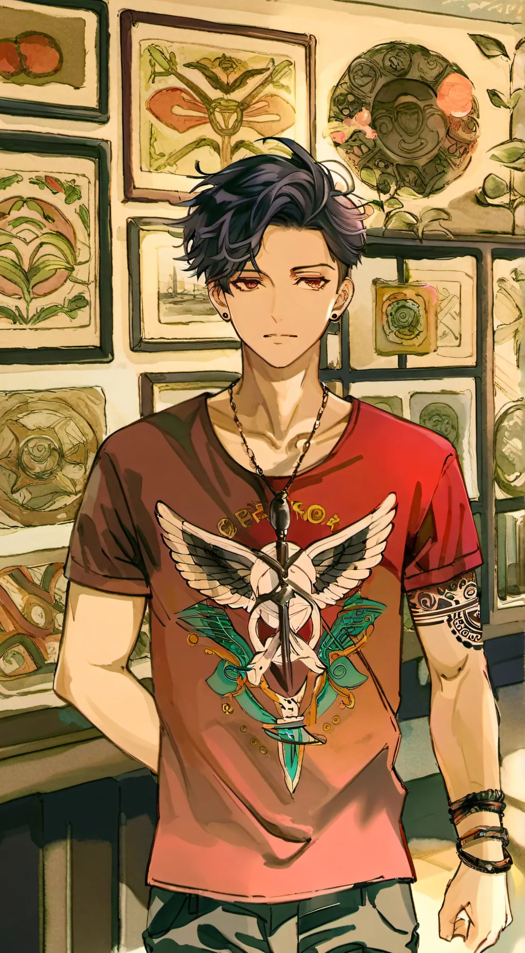 ai character: Drake coldstone  background