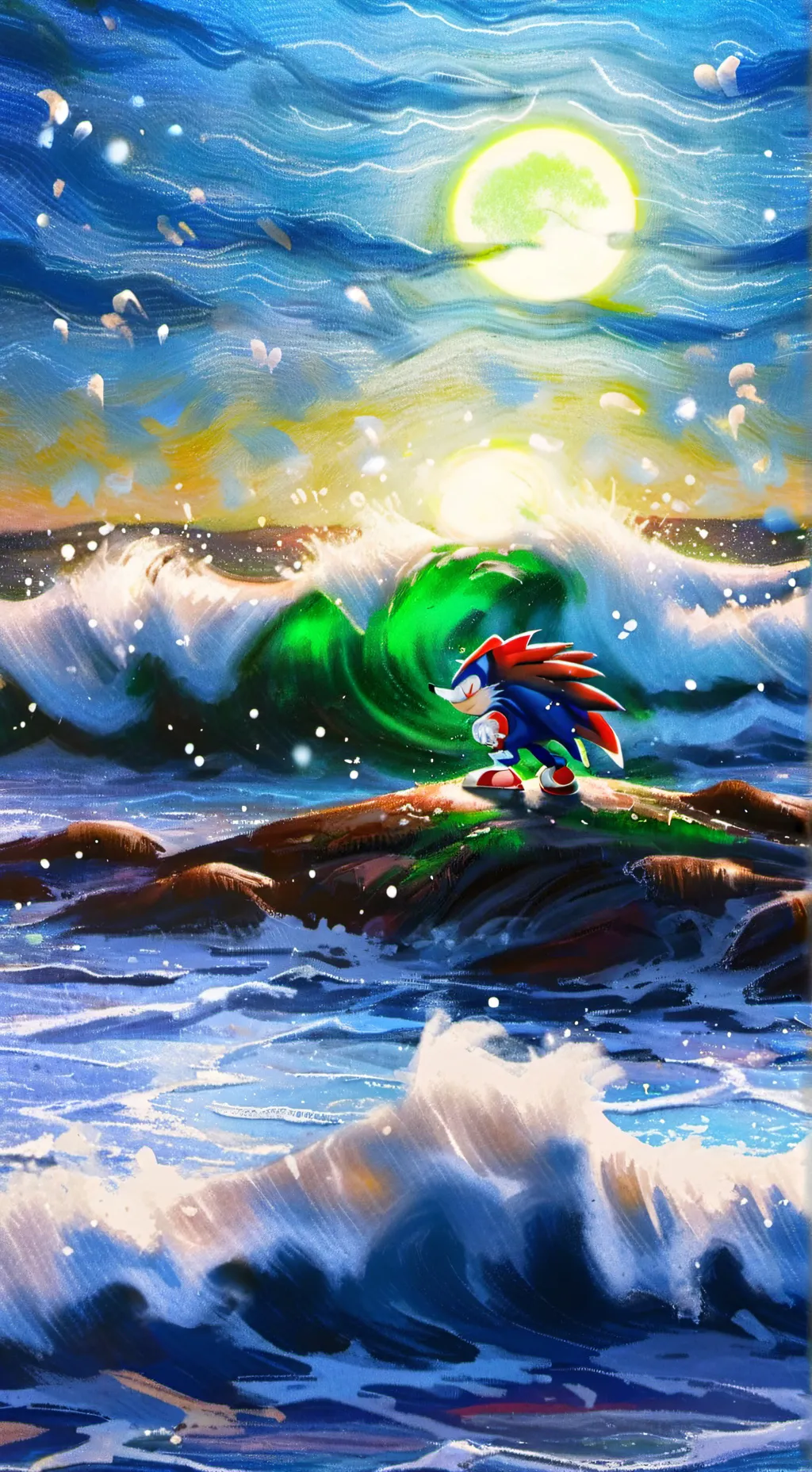 ai character: Wave zone? background