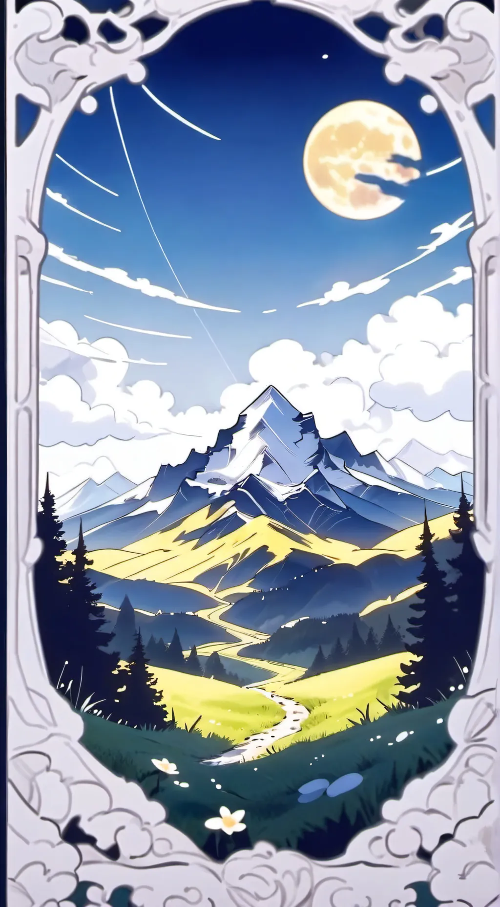 ai character: magische Welt🌎🌿✨️ background