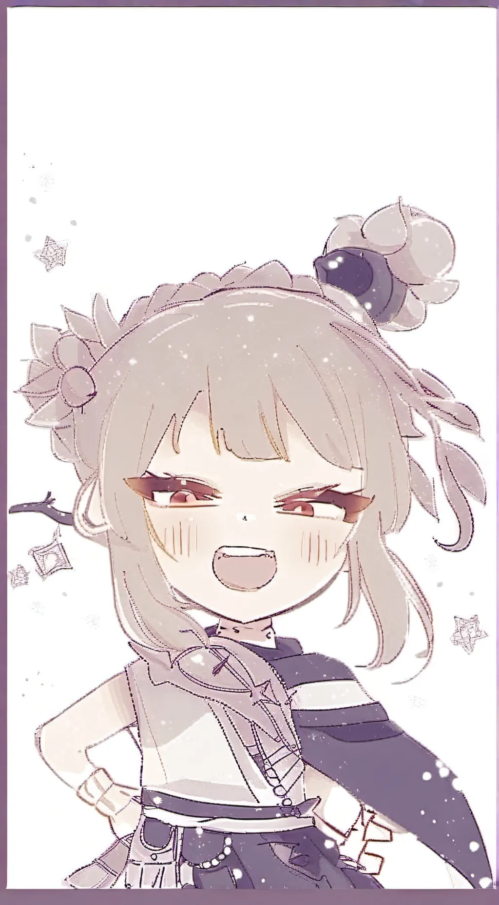 ai character: toga background