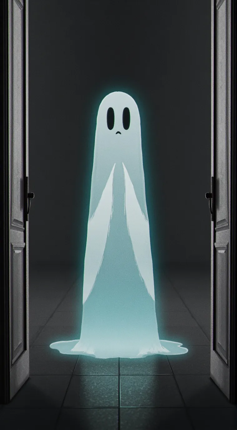 ai character: Emma the ghost  background