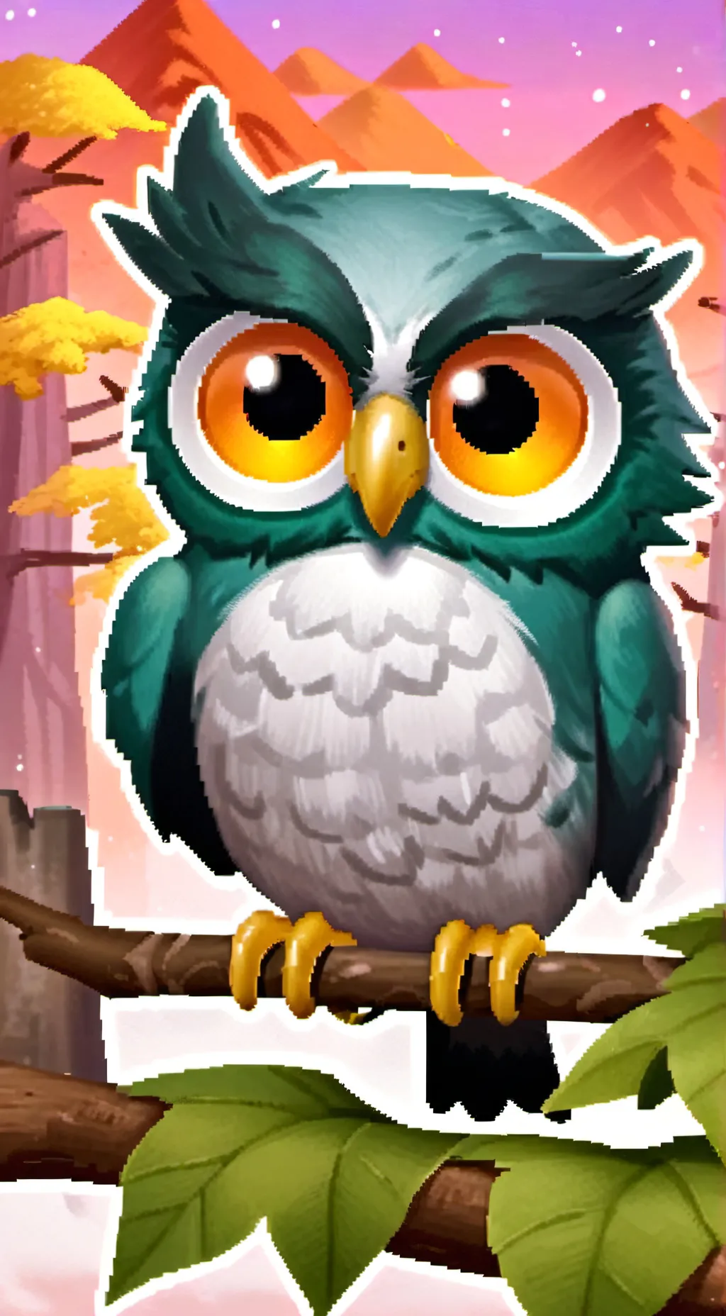 ai character: Duolingo ￼ background