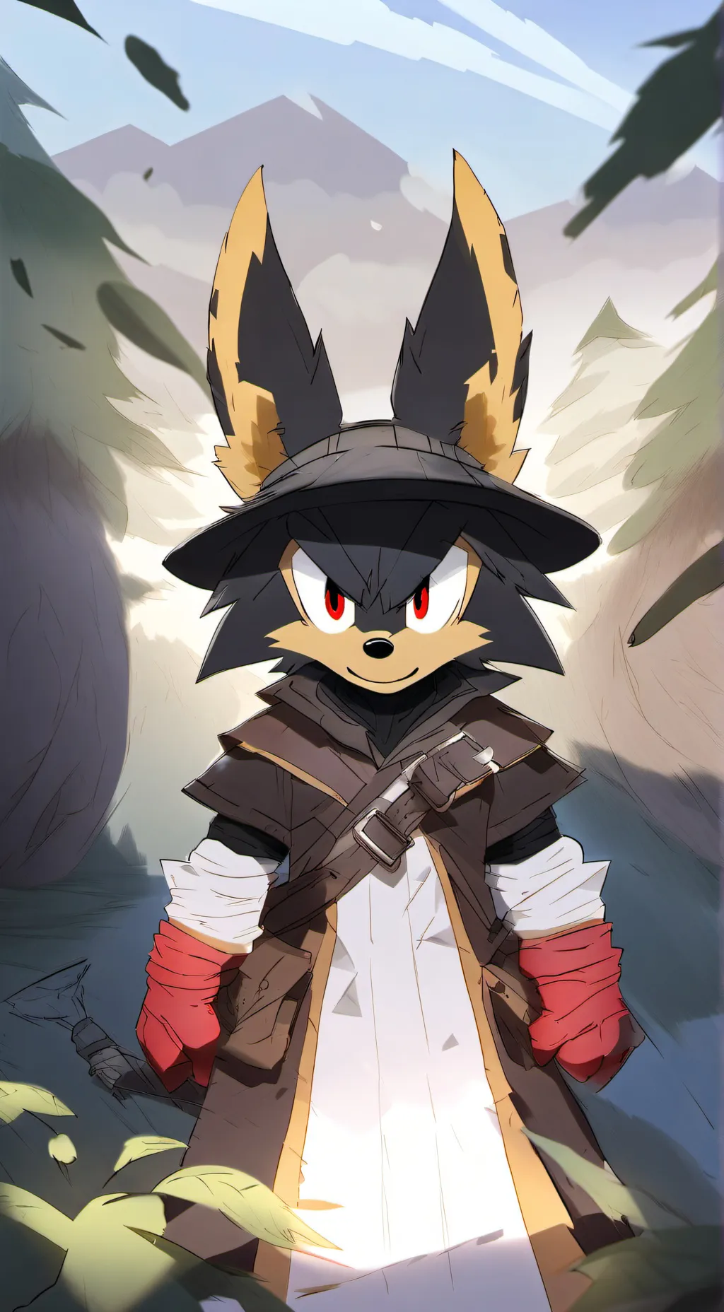 ai character: shadow  background