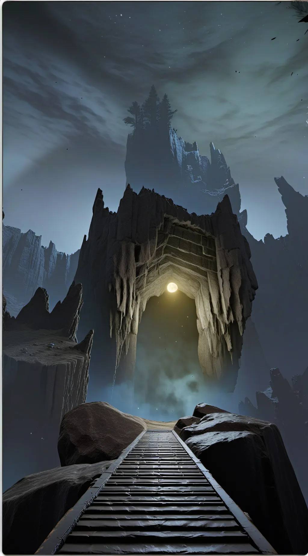 ai character: MD Cave Exploring background