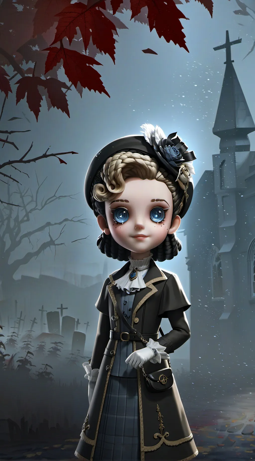 ai character: horror angel background