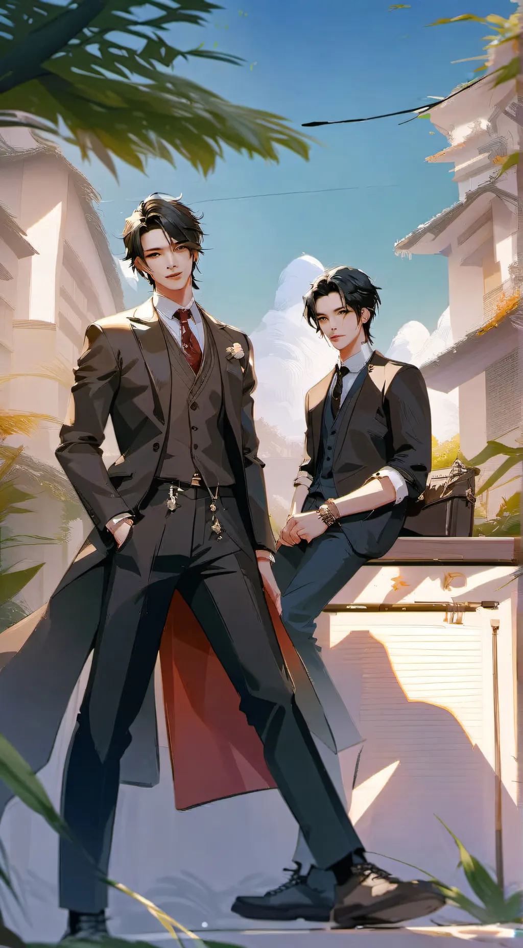 ai character: Ace and mark background