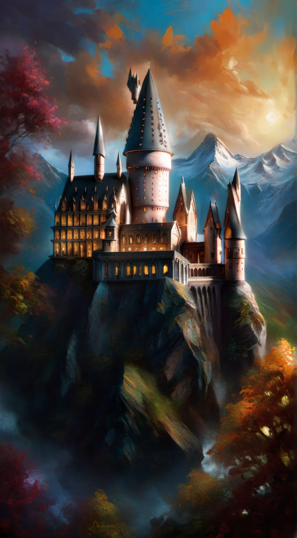 ai character: Hogwarts-Squidgame background