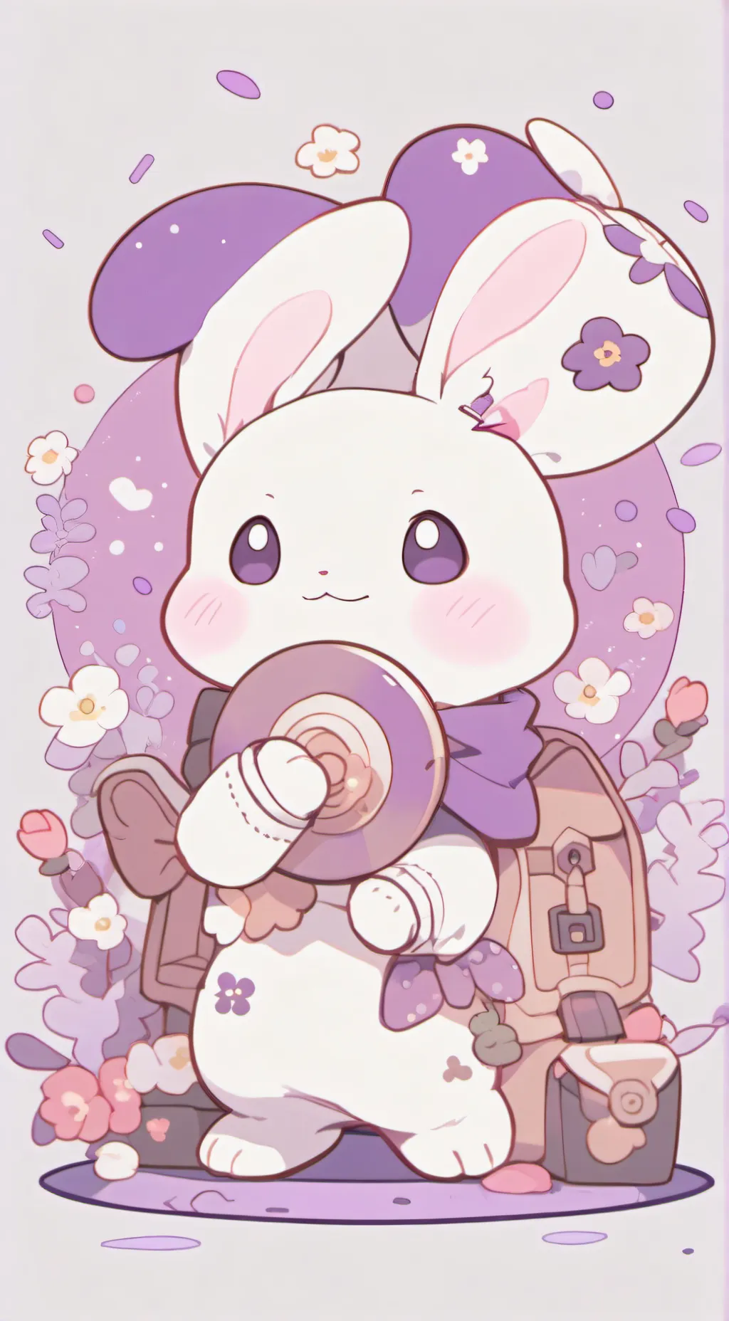 ai character: Deep Sea bunnie background