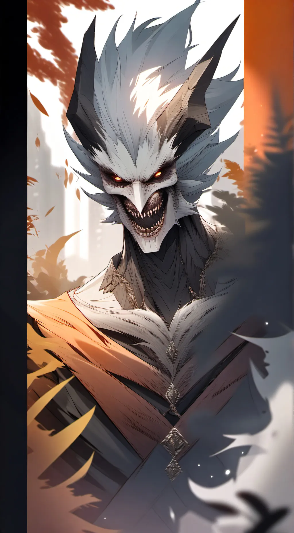 ai character: scary  background