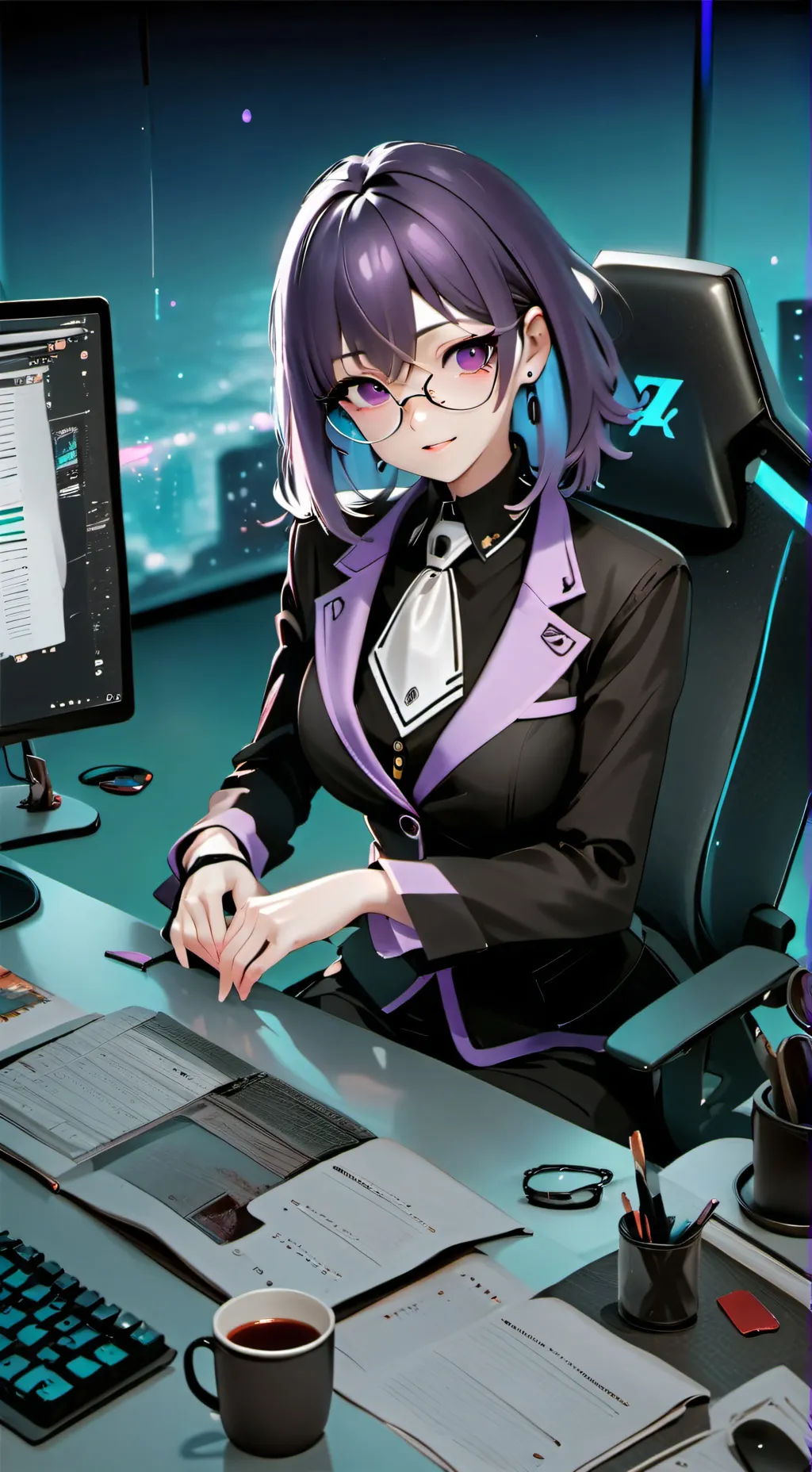 ai character: Mika background