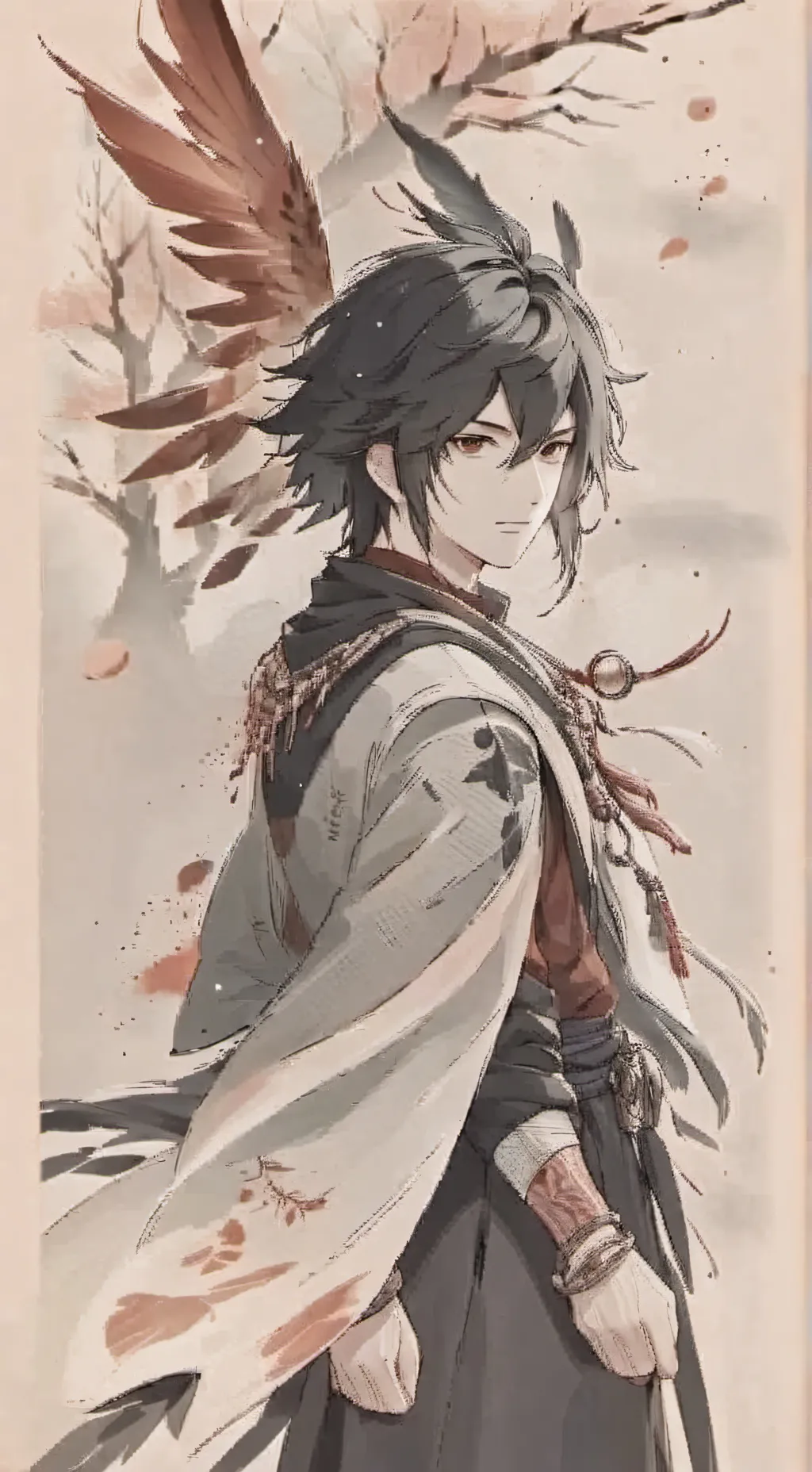 ai character: Alaric Driscoll ꨄ background