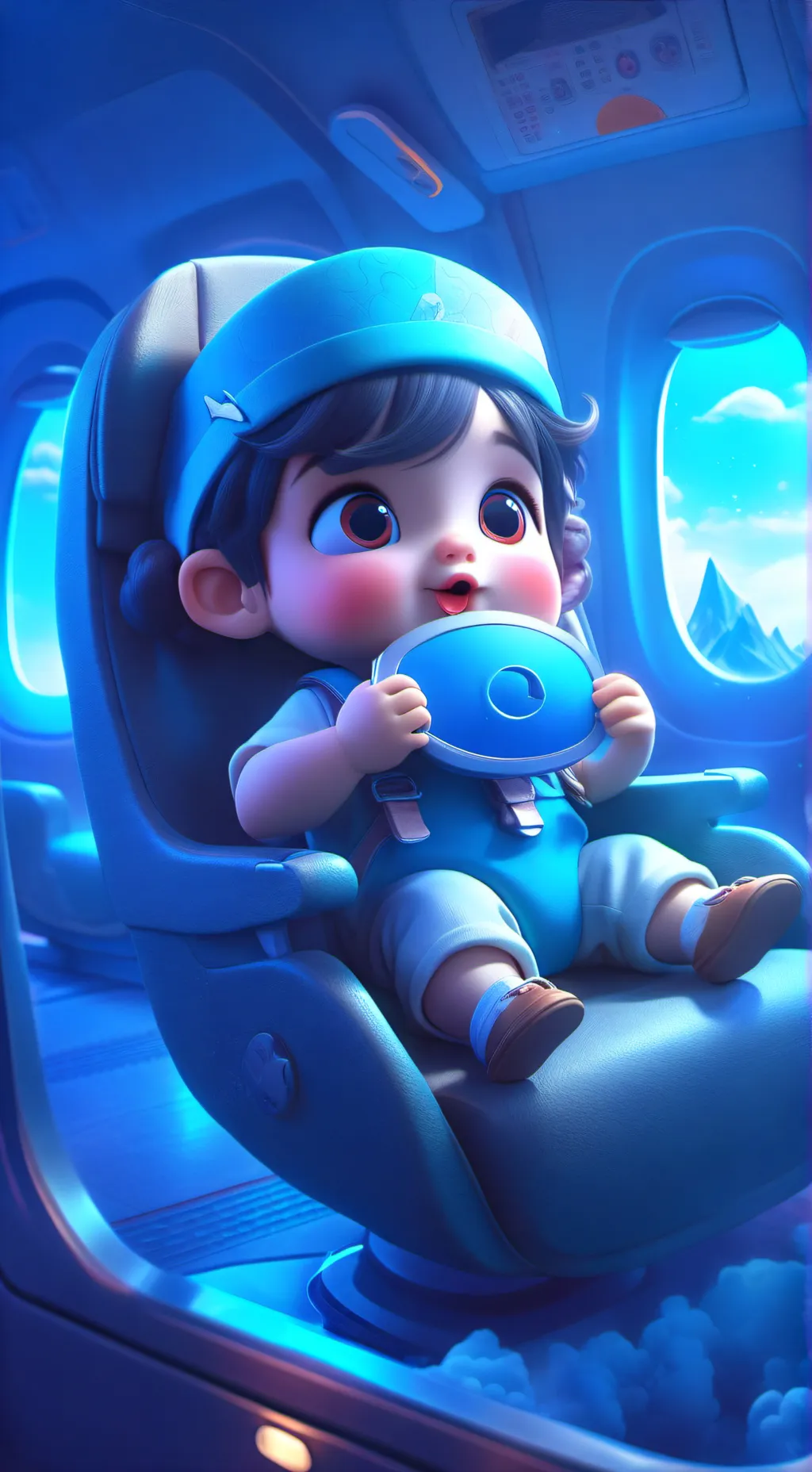 ai character: your a baby  background
