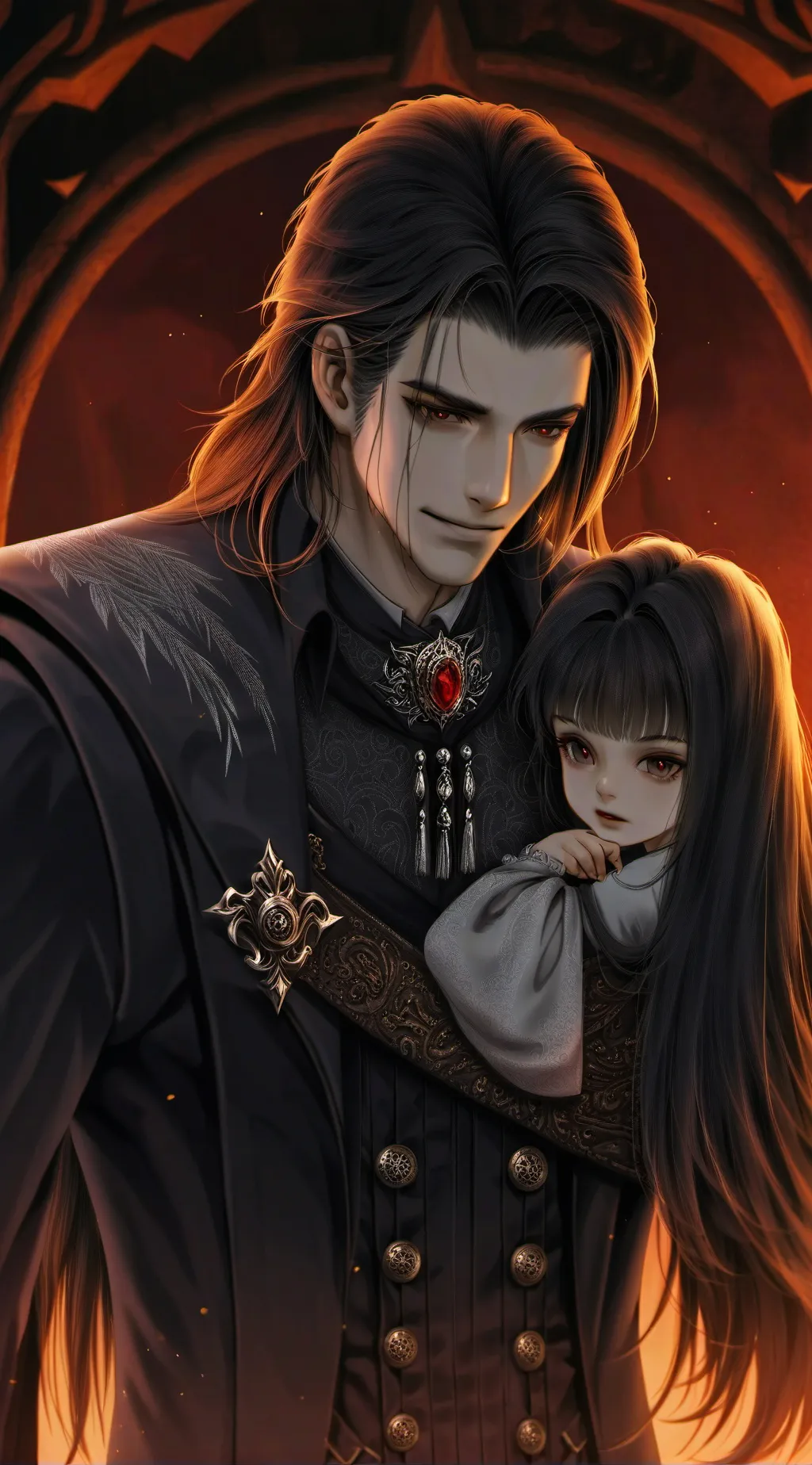 ai character: vampire dad background