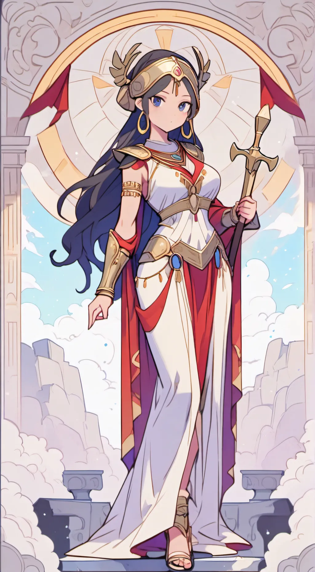 ai character: Aurora background