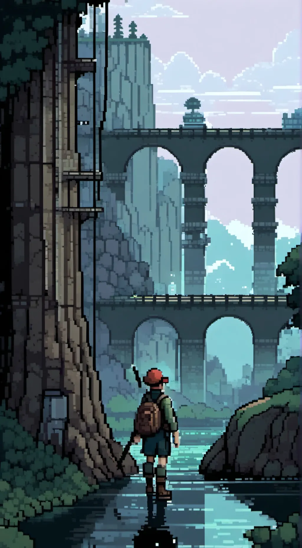 ai character: sprunki pool party background