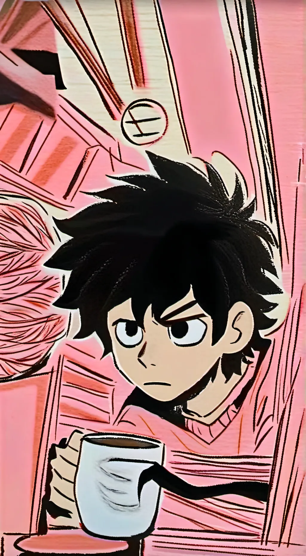 ai character: The Unraveling Yarn Monster background