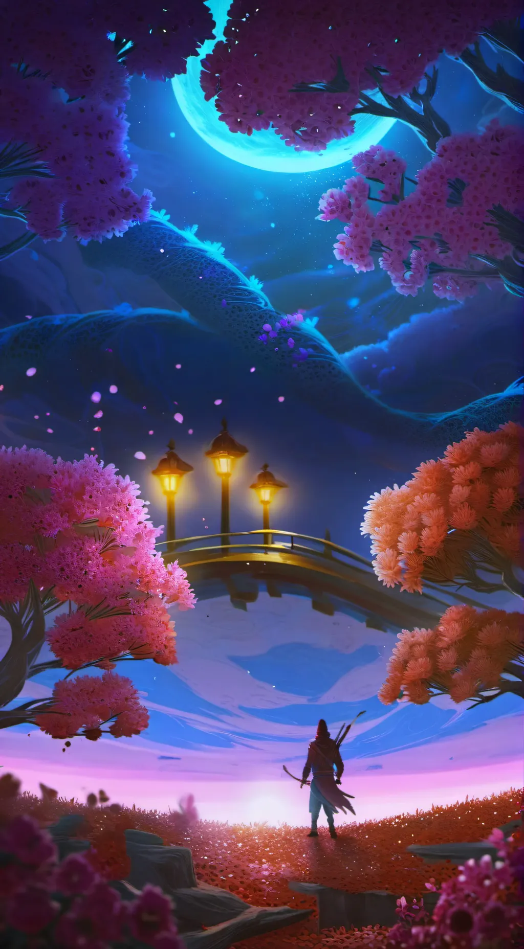 ai character: Inazuma background