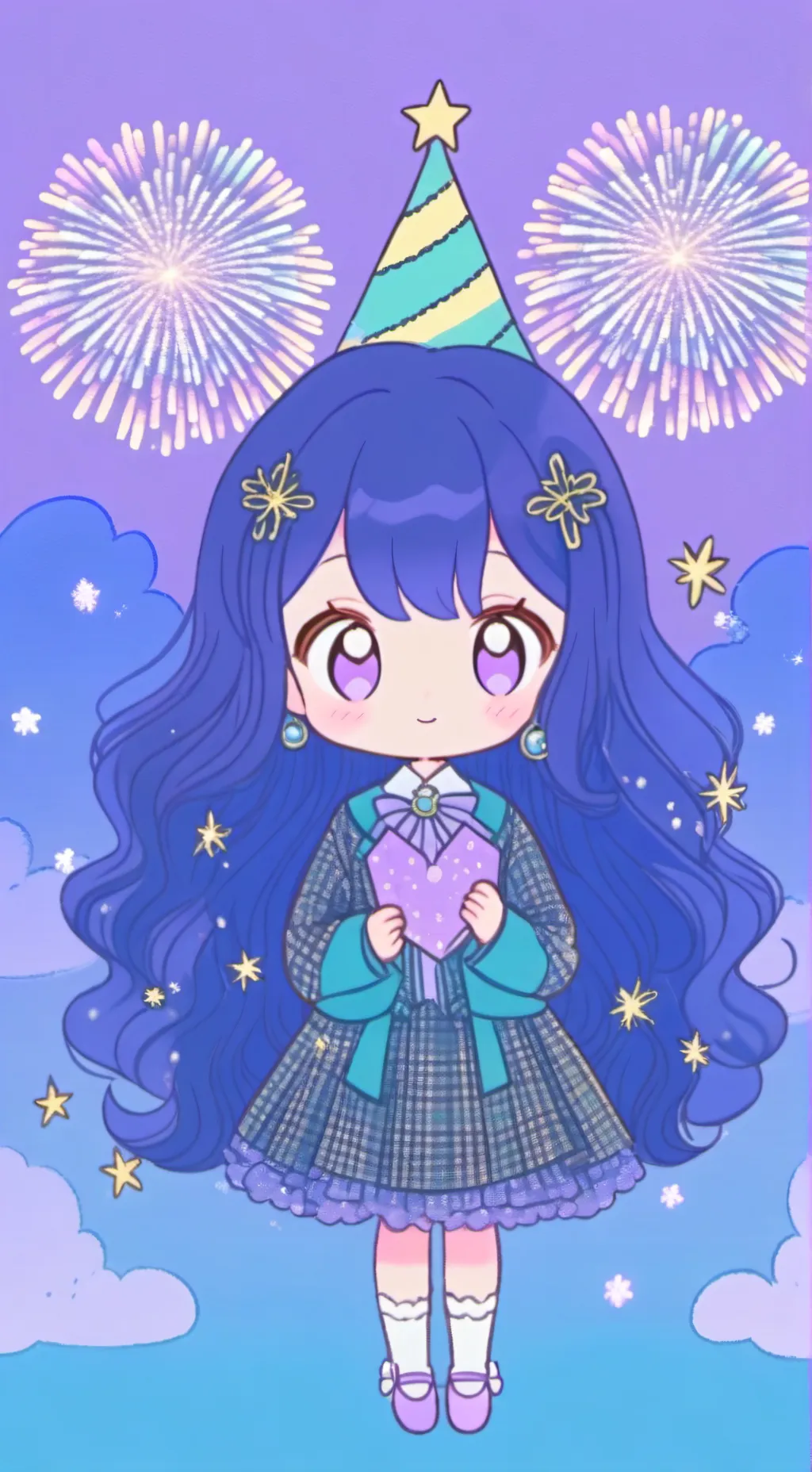 ai character: MHA New Year background