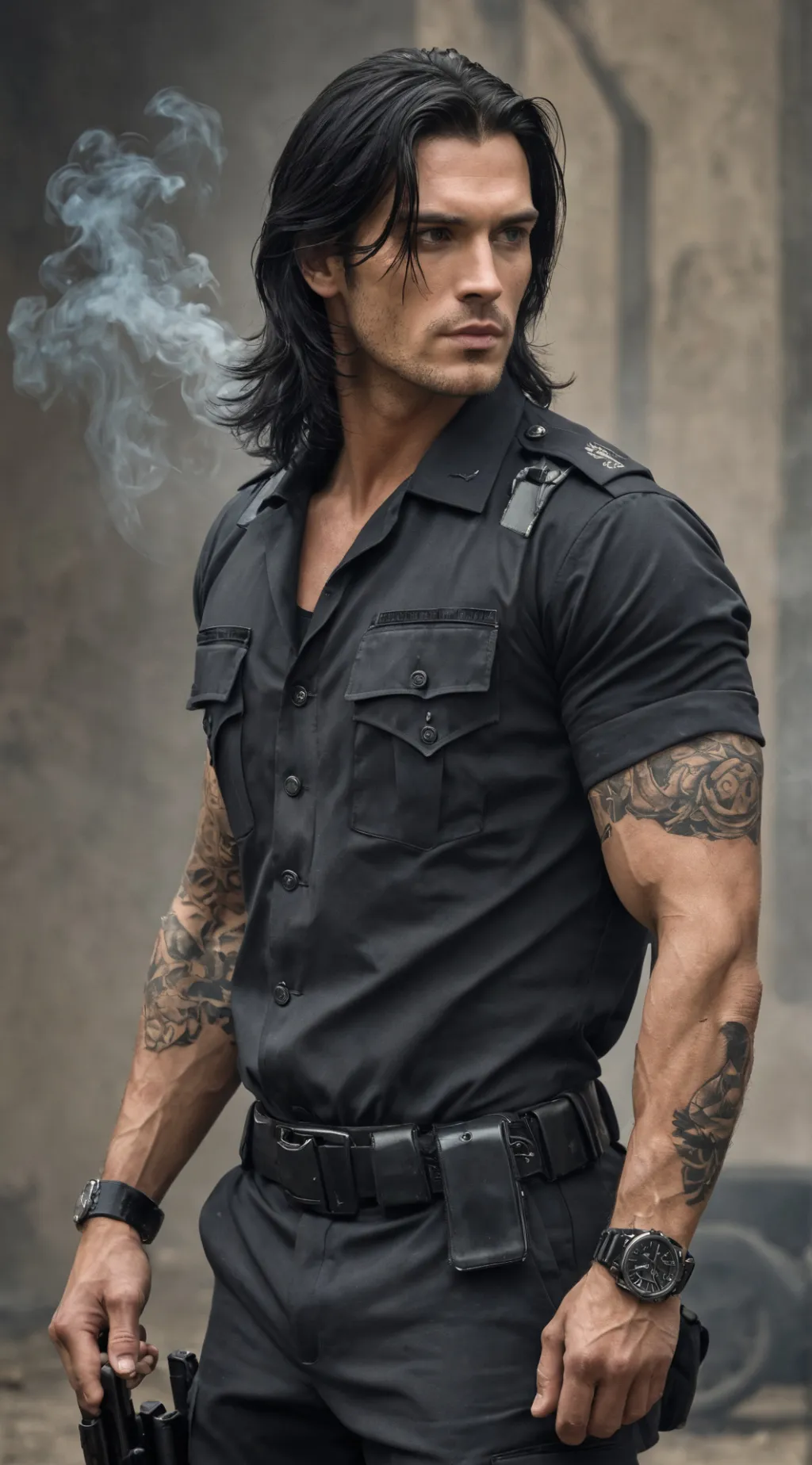 ai character: Hades  background