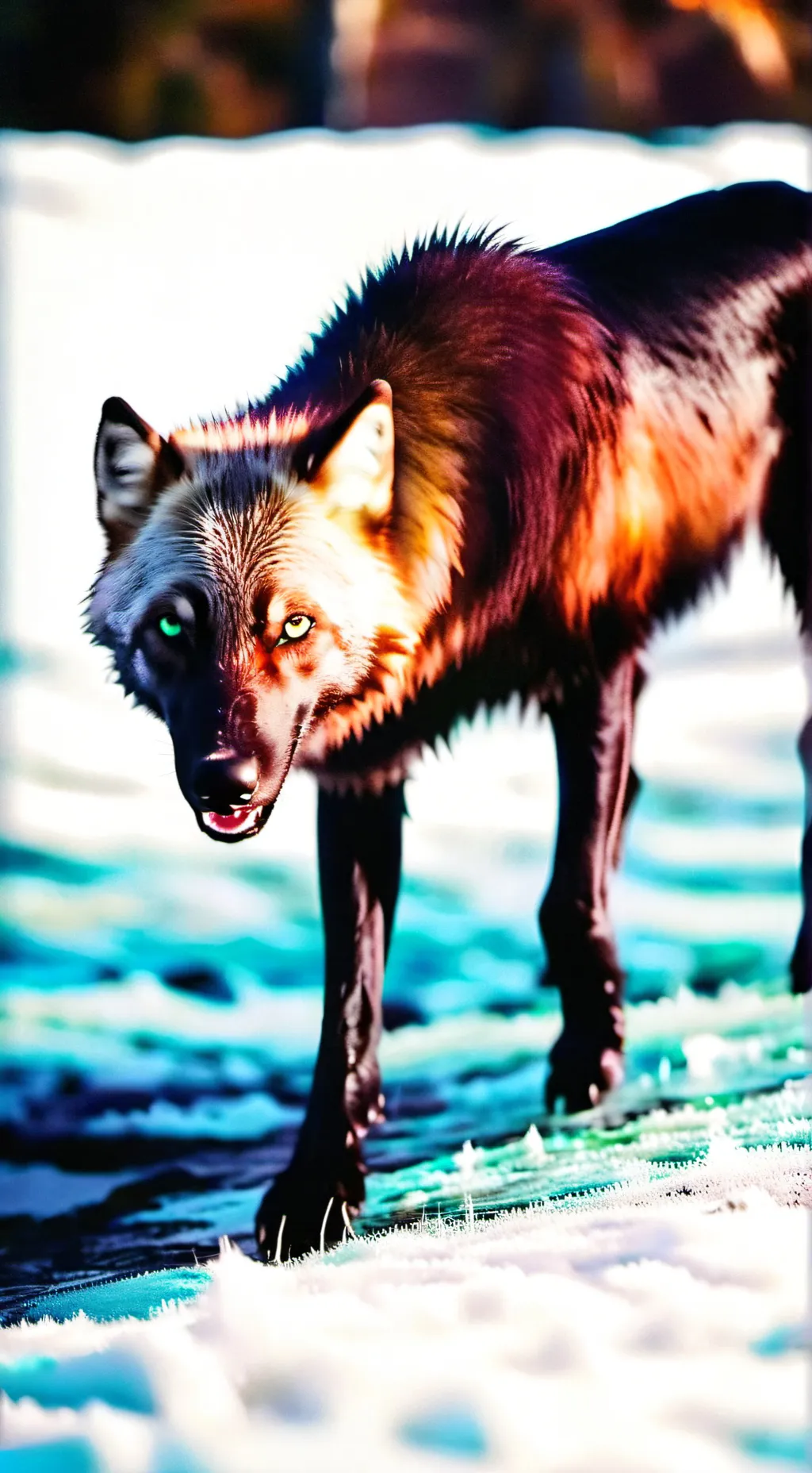 ai character: shadow background