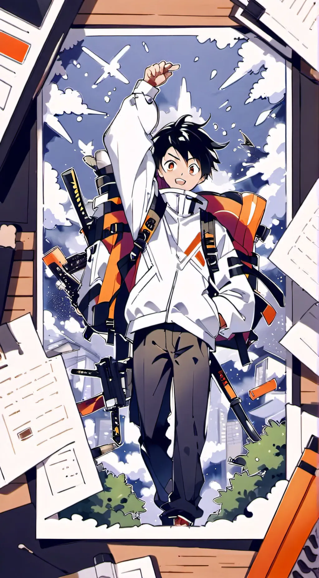 ai character: MHA x Star Wars  background