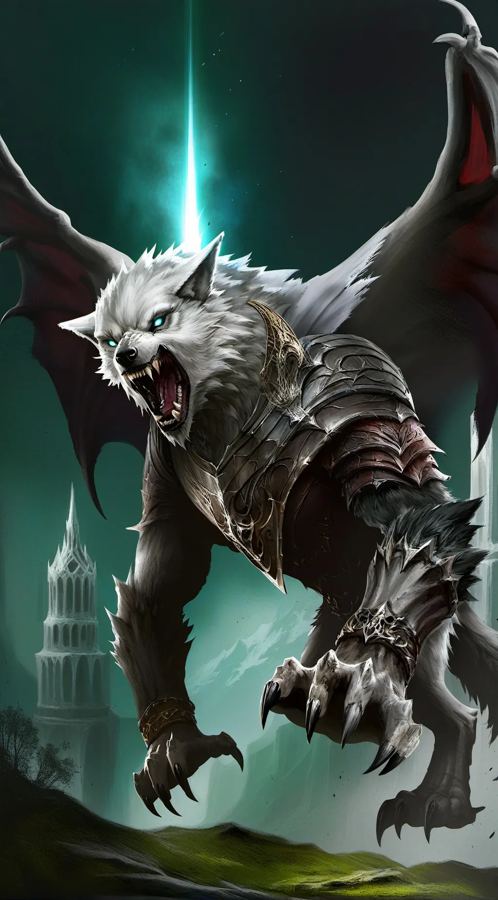 ai character: Wolf background