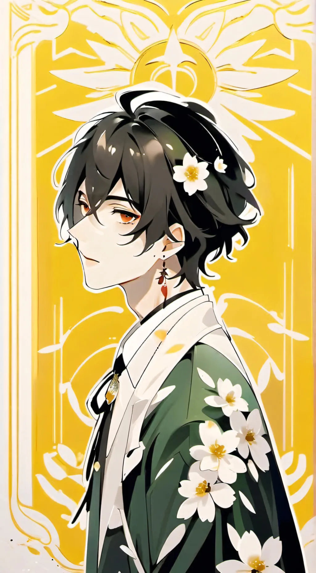 ai character: Ashton  background