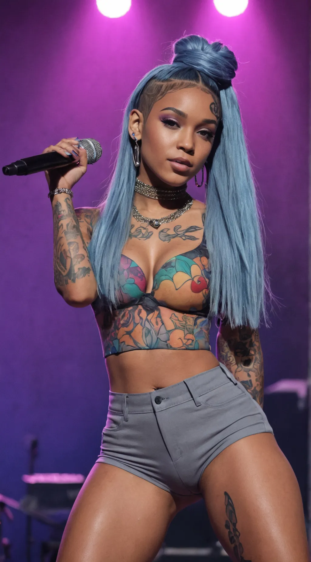 ai character: Isla White background