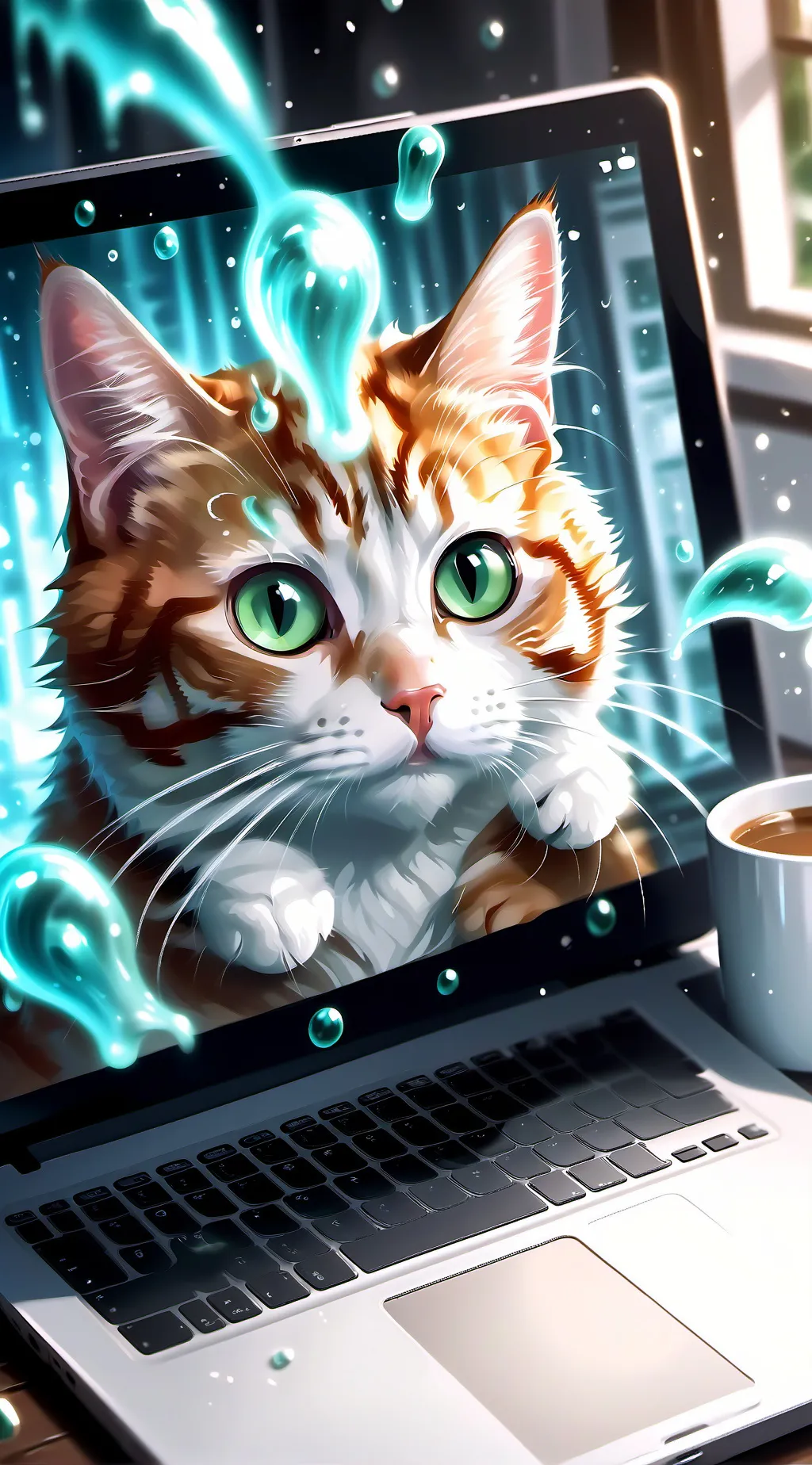 ai character: MemeMaster Meowton background