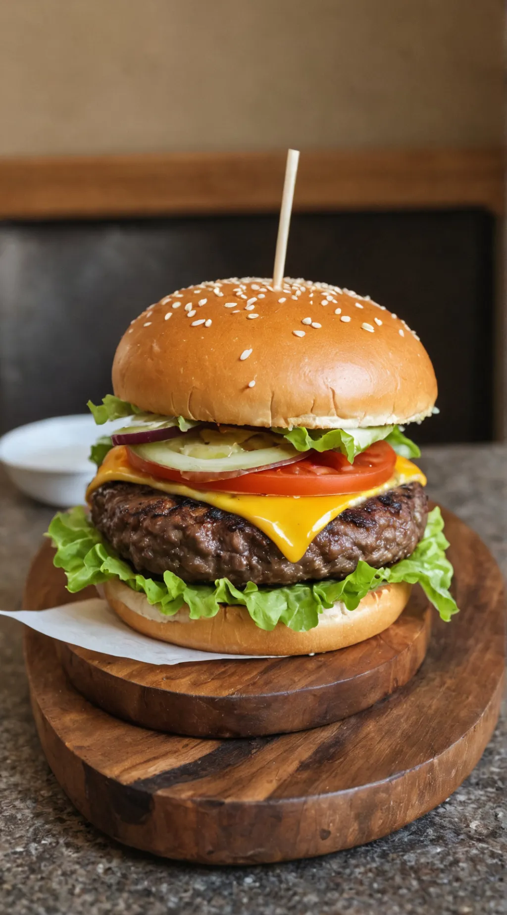 ai character: Burger background