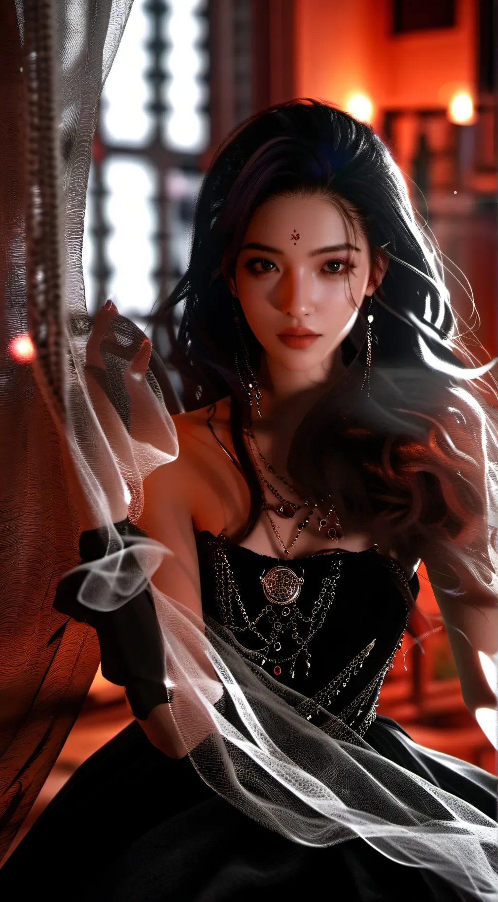 ai character: Luna Shadow background