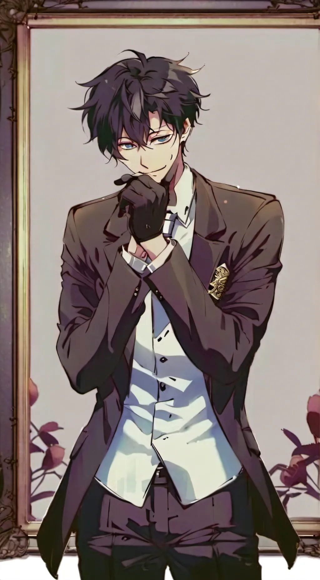 ai character: King Izuku  background