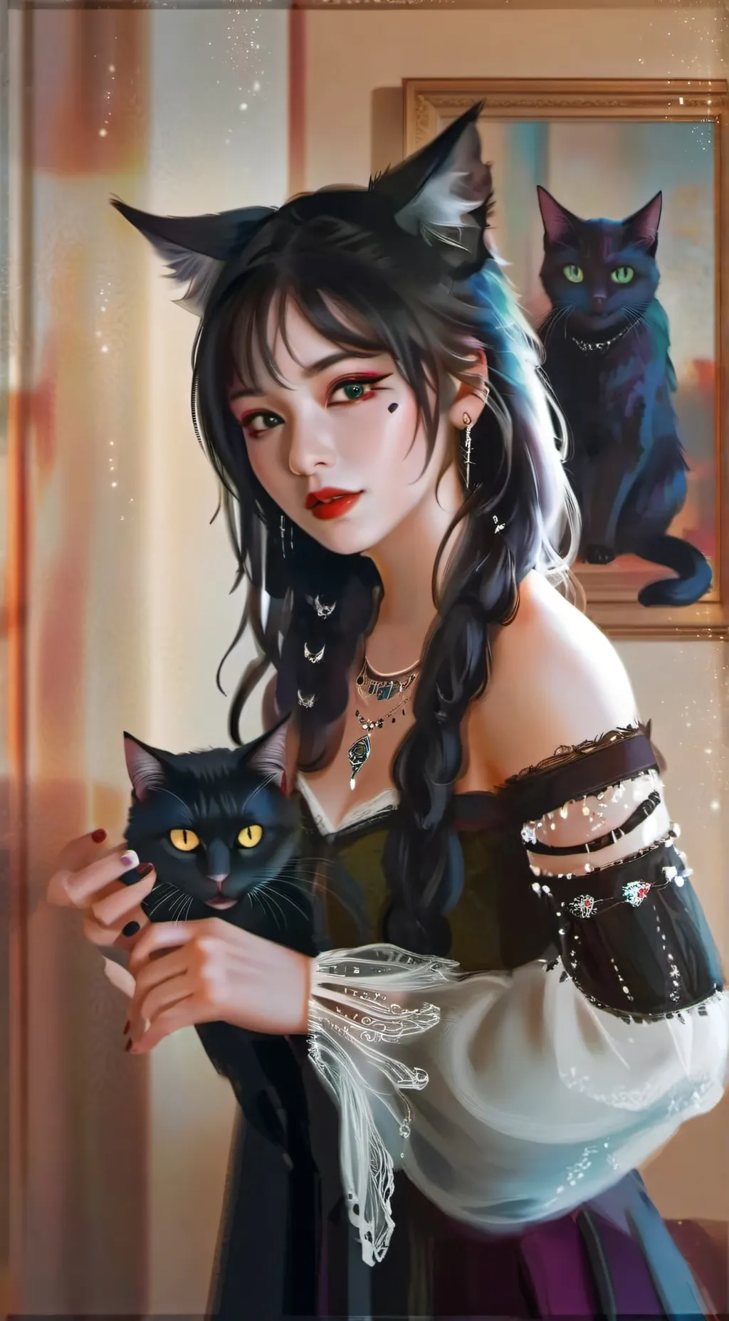 ai character: Luna background