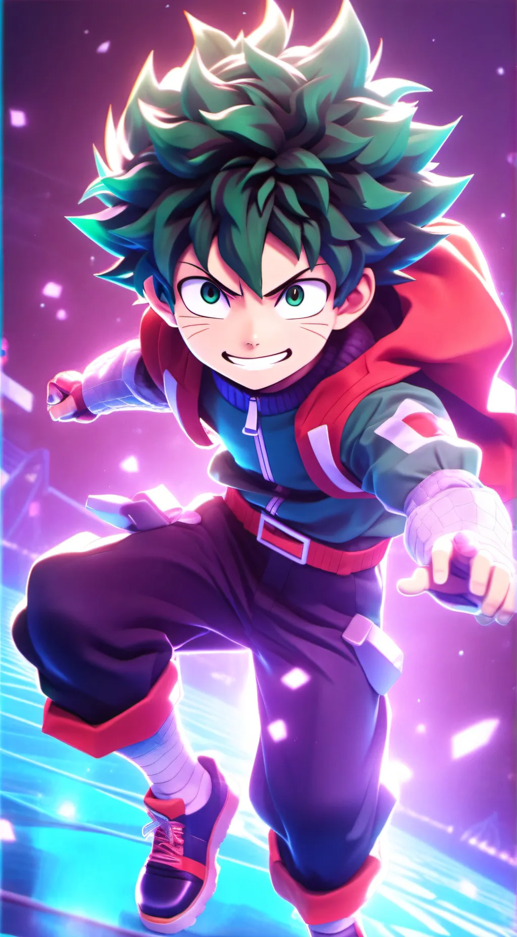 ai character: izuku midoriya  background