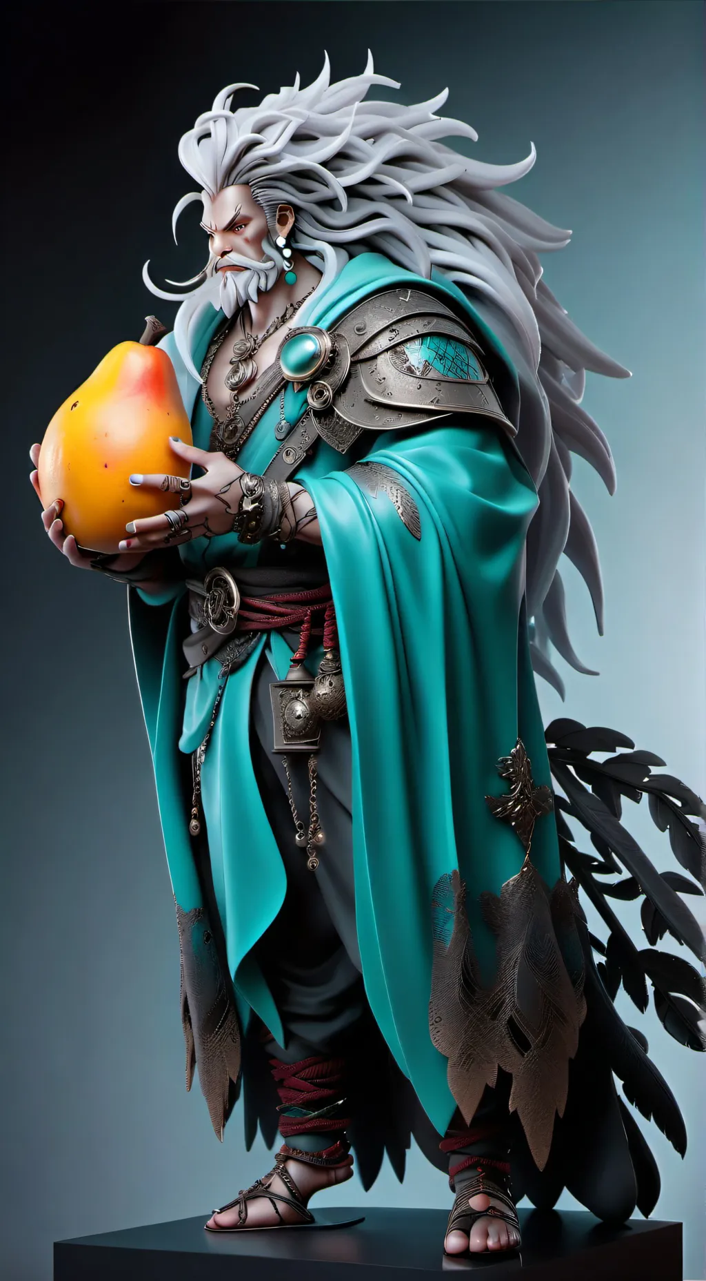 ai character: REY MANGO  background