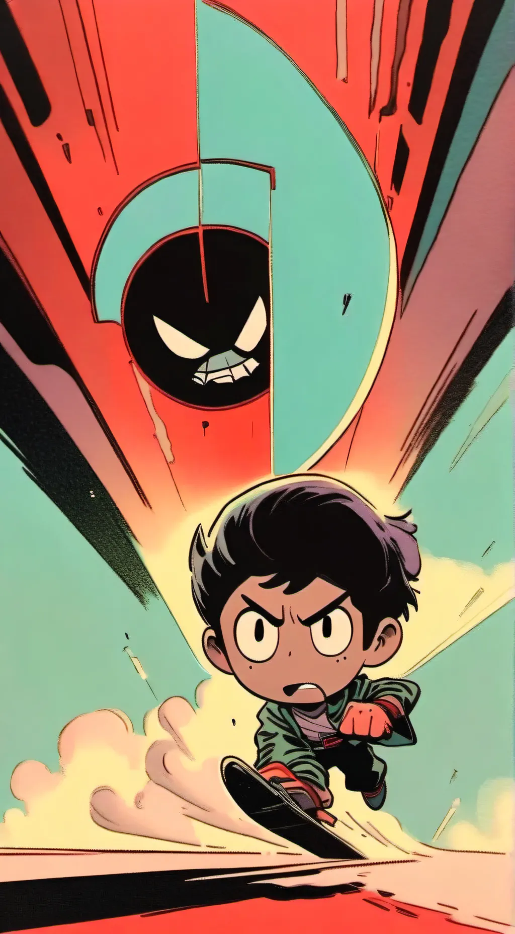 ai character: Dw & SprunkiSchool background