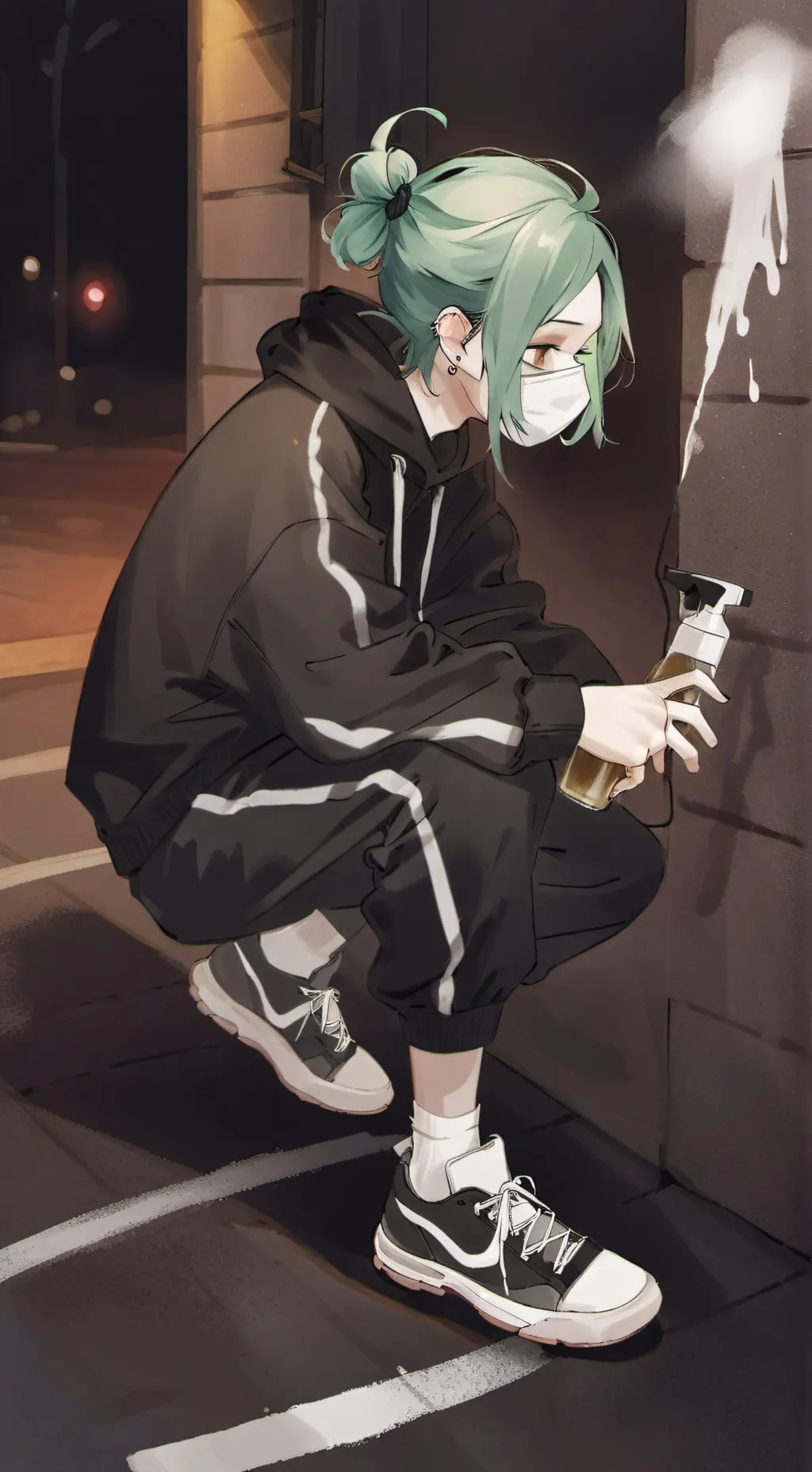 ai character: Violet  background