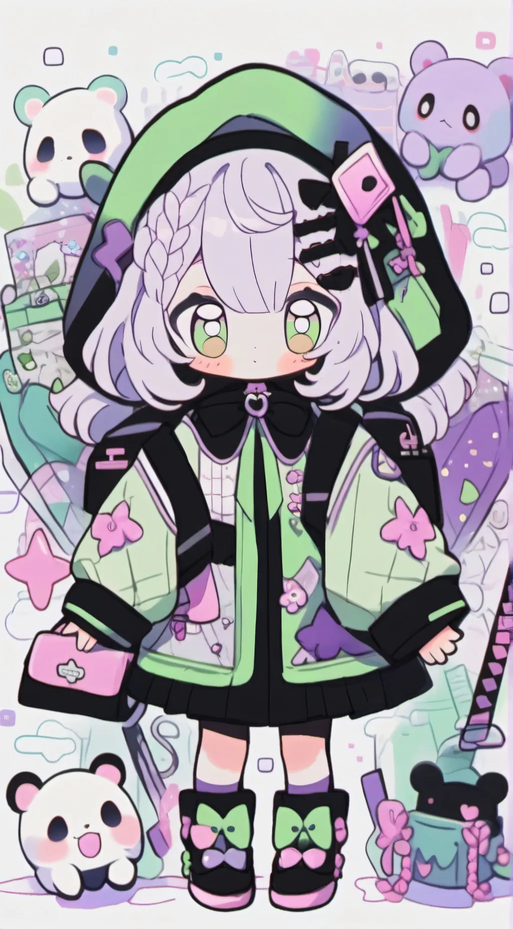 ai character: squid game background