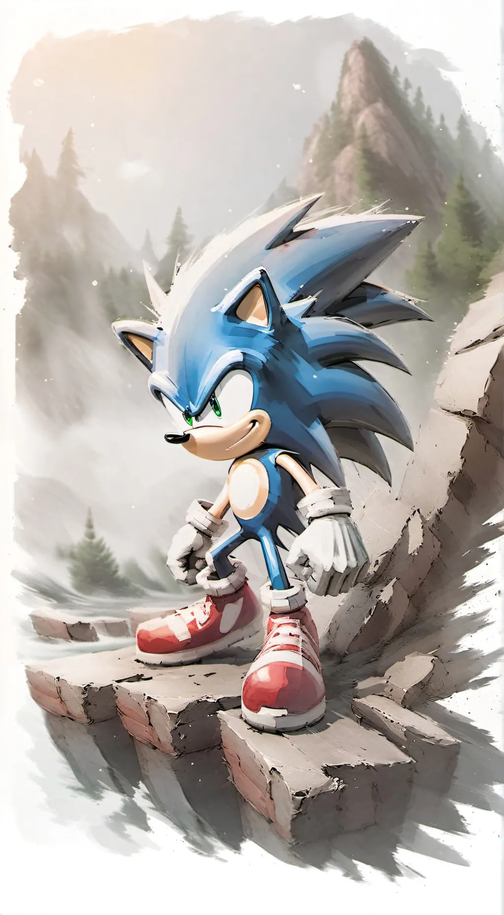 ai character: sonic and friends background