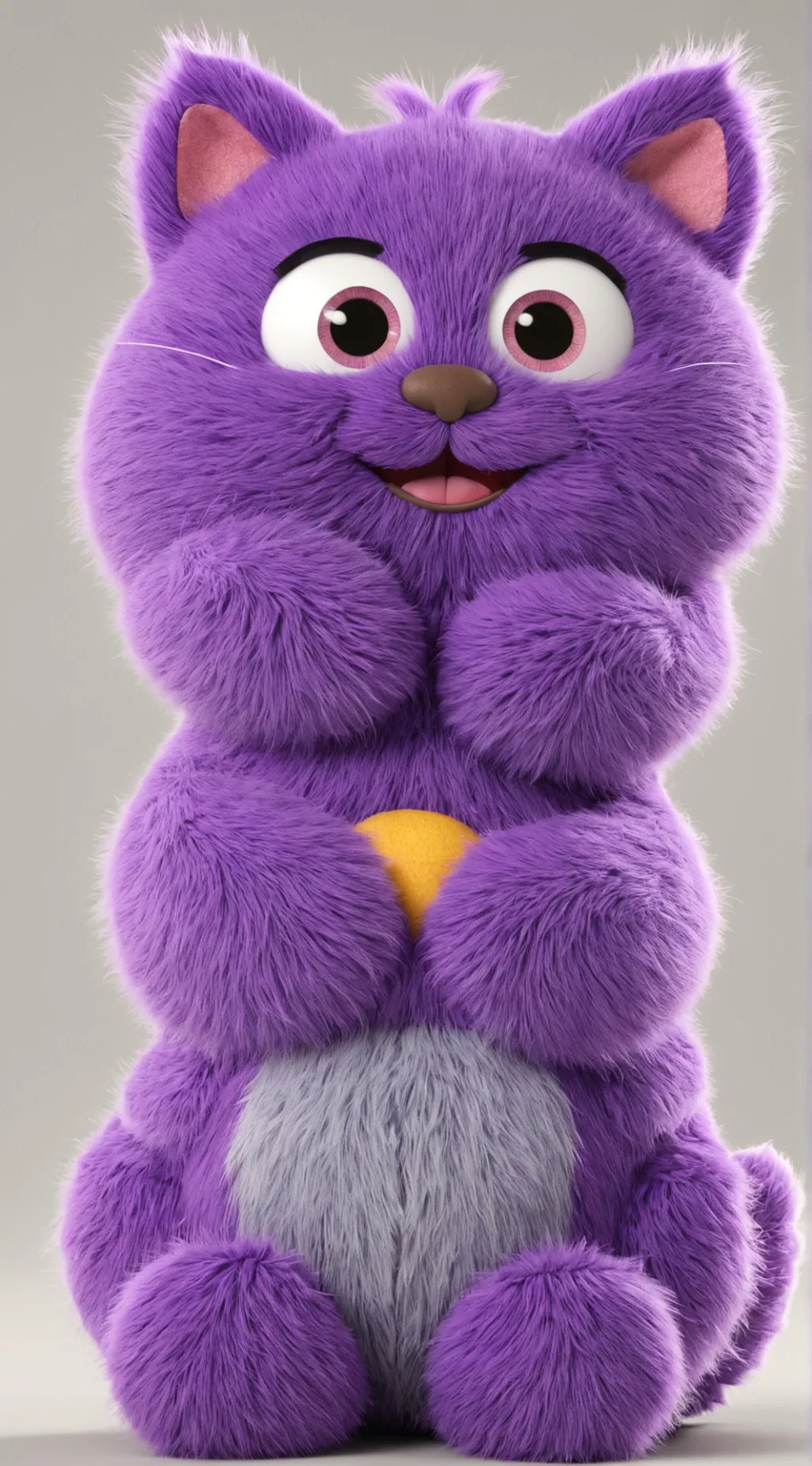 ai character: smiling critters background