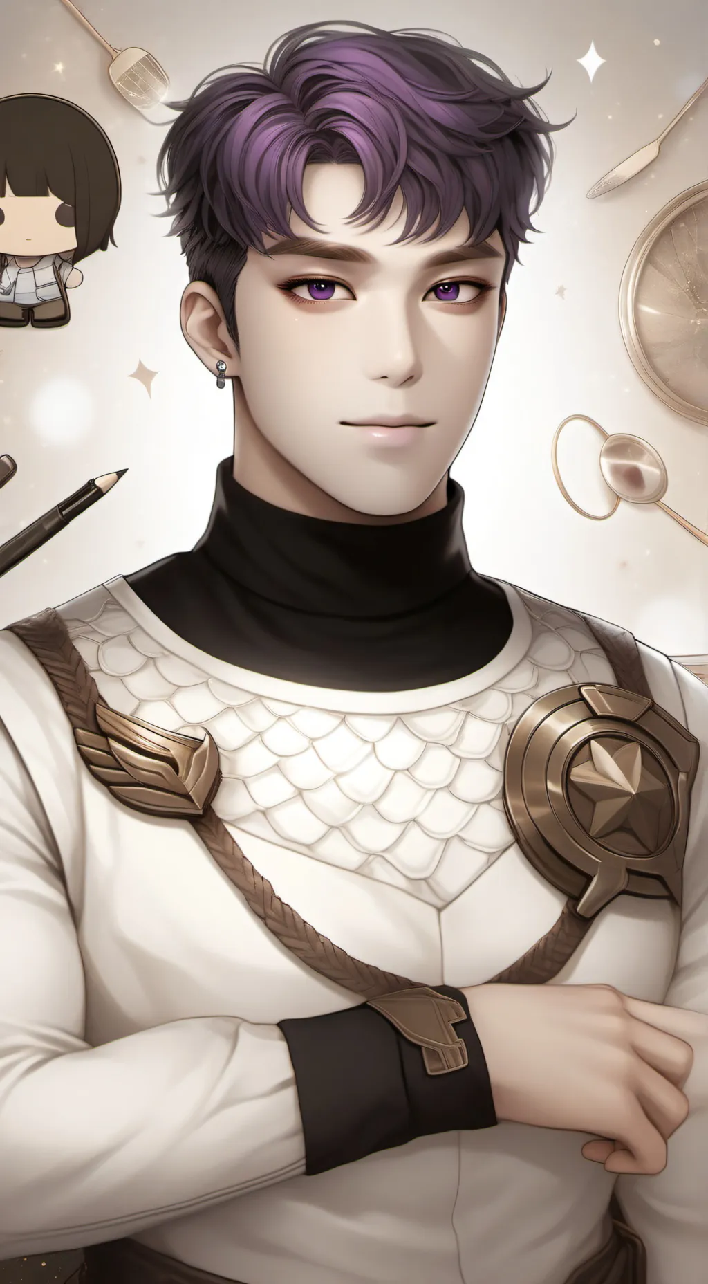 ai character: Thanos  background