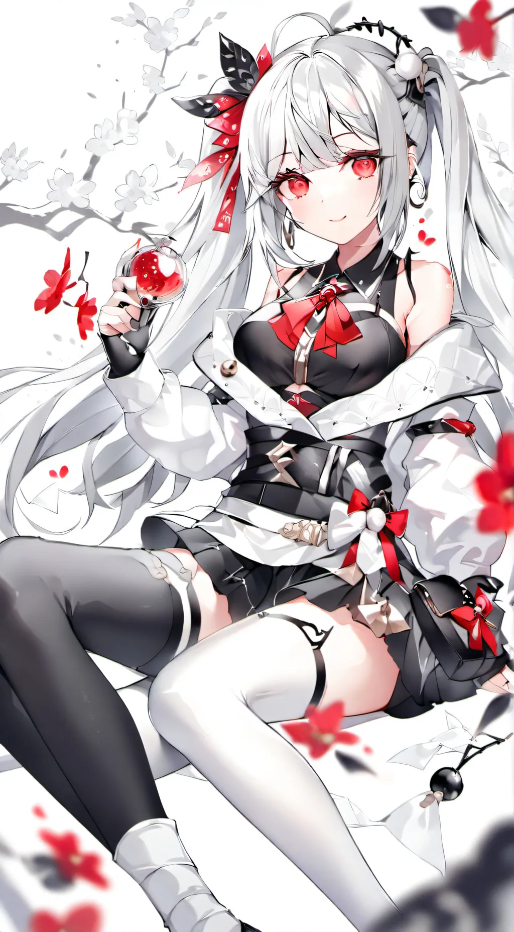 ai character: obsession girl 💀 background